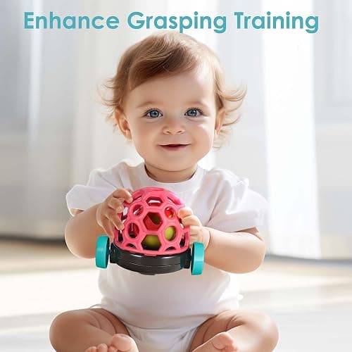 iPlay, iLearn Baby Toy Train, Infant Soft Cars for 6-12 Month Boy, Musical Push N Go Truck, Toddler Sensory Ball Rattle, Development Grasp Babies Birthday Gift 7 8 9 10 11 18 Month 1 2 Year Old Girl thumbnail 4