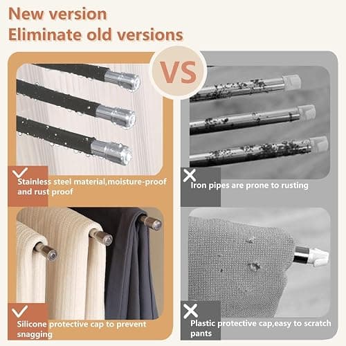 4packs Pants Hangers Space Saving Metal Closet Organizer,Clothes Pant Jean Hangers,Anti-Slip Design,Closet Organizers and Storage for Skirts Scarf Legging thumbnail 5