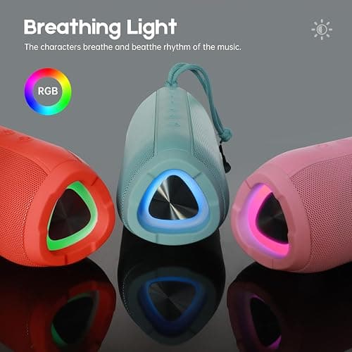 Ykall Bluetooth Speakers, Portable Bluetooth Speaker Wireless with 20W Loud Stereo Sound, TWS Pairing, IPX6 Waterproof Shower Speakers, 36H Playtime, RGB Light Speaker, Built-in Radio Mode thumbnail 2