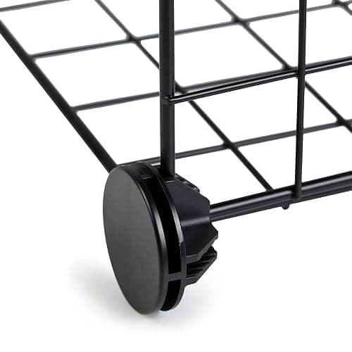 Amazon Basics Cube Wire Grid Stackable Storage Shelves, 6-Cube, 12.6"D x 26"W x 38"H, Black thumbnail 5