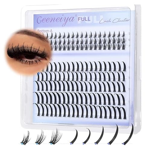 Geeneiya Spikes Lash Clusters and Bottom Lashes Wispy Eyelash Clusters D Cluster Eyelash Extensions Spike Individual Eyelashes (5-6-7mm, 11-13-15-17-19mm) thumbnail 6