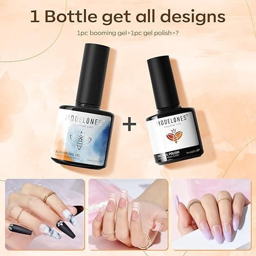 Modelones Gel Nail Polish, 1 Pcs 15 ML White Gel Nail Polish Soak Off Pastel Spring Summer Gel Polish White Nail Polish Art Design for Women Girl Nail Lovers Mother's Day Gift Salon DIY Gel Manicure - A0-Milky White thumbnail 6