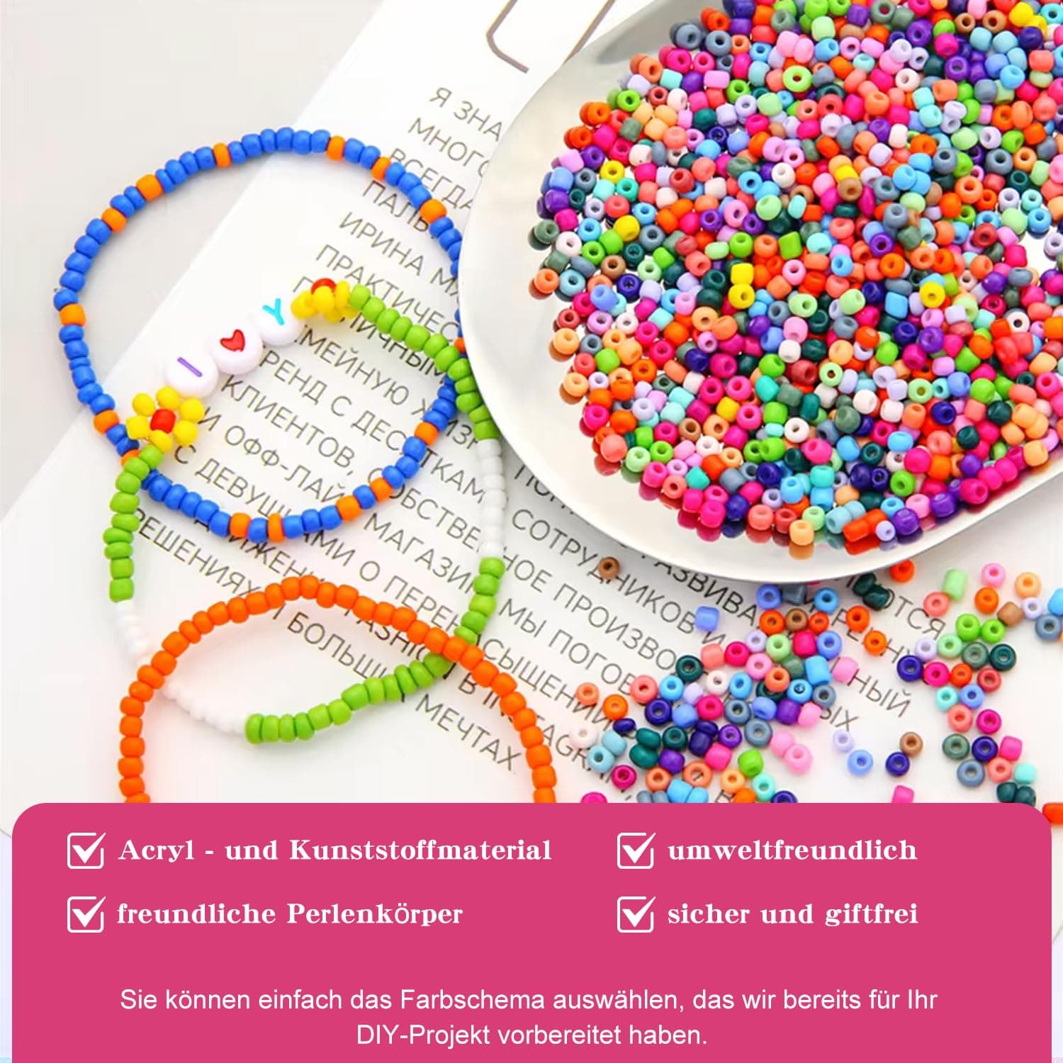 9600 Pieces Glass Beads for Threading 3mm 39 Colors Rocailles Beads Colorful Craft Beads Elastic Cord Jewelry Beads thumbnail 3