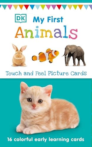 My First Touch and Feel Picture Cards: Animals (My First Board Books) - Image 1