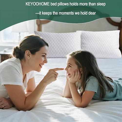 Shredded Memory Foam Pillows for Sleeping,Bed Pillows Queen Size Set of 2 Pack Cooling Adjustable,Good for Side and Back Sleeper with Washable Removable Cover thumbnail 9