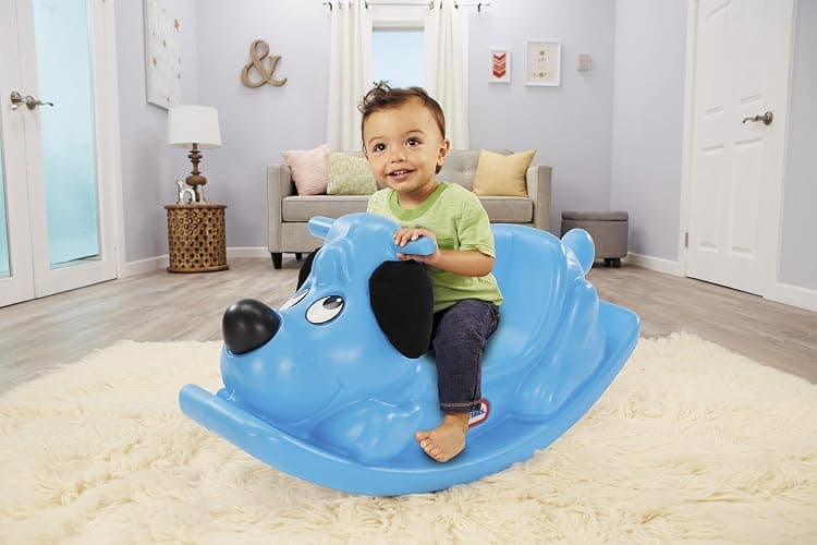 Little Tikes Rockin' Puppy- Blue, Small thumbnail 5