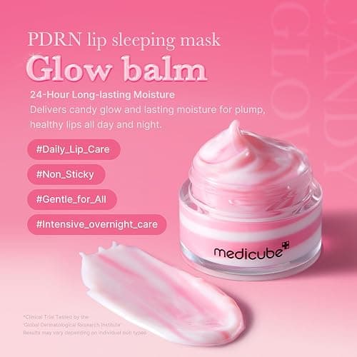 medicube PDRN lip sleeping mask glow balm | Salmon PDRN, Collagen, Shea Butter for Softer Lips, Long-lasting Moisture, Overnight and daily lip care, Korean Skincare 0.35 oz. thumbnail 3
