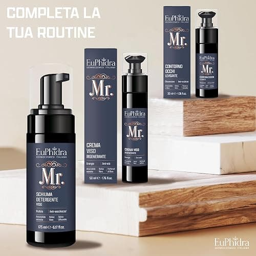Euphidra - Mr. Schiuma Detergente Viso, Detersione Delicata per Pelli Sensibili e Miste, Formula Leggera, Morbida e Idratante a Base di Tensioattivi, Flacone Riciclato, 175 ml thumbnail 6
