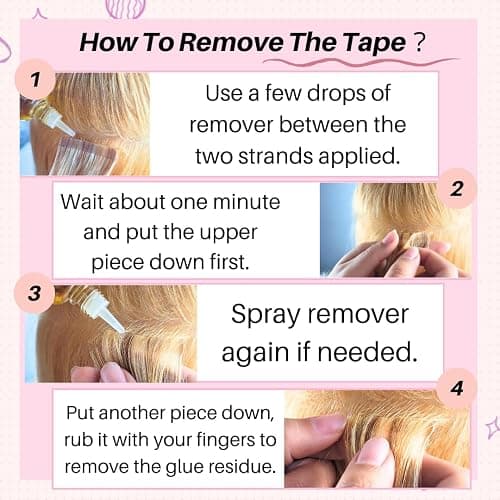 Purple Tape in Hair Extensions Human Hair 24 Inch Invisible Thick Ends Tape in Colored Remy Hair Extensions for Girls - 24 Inch-20pcs-30 Gram - #Purple thumbnail 5