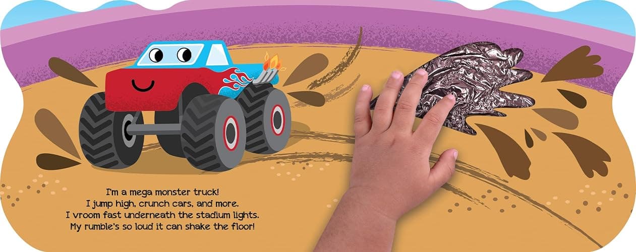 Mega Monster Truck - Touch and Feel Board Book - Sensory Board Book (Touch & Feel Sensory Board Books for Baby & Toddler Time) thumbnail 3