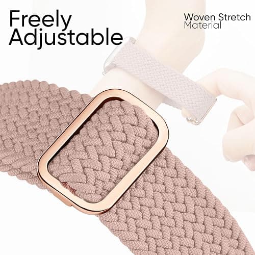 8 Pack Braided Stretchy Solo Loop Compatible with Apple Watch Bands for Women 40mm 38mm 41mm 44mm 46mm 45mm 42mm 49mm Men, Adjustable Sport Elastic Strap for iWatch Series 11 10 9 8 7 6 5 4 3 SE Ultra thumbnail 5