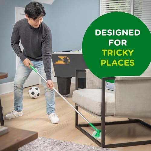 Swiffer Sweeper 2-in-1 Mops for Floor Cleaning, Dry and Wet Multi Surface Floor Cleaner, Sweeping and Mopping Starter Kit, Includes 1 Mop + 19 Refills, 20 Piece Set thumbnail 8
