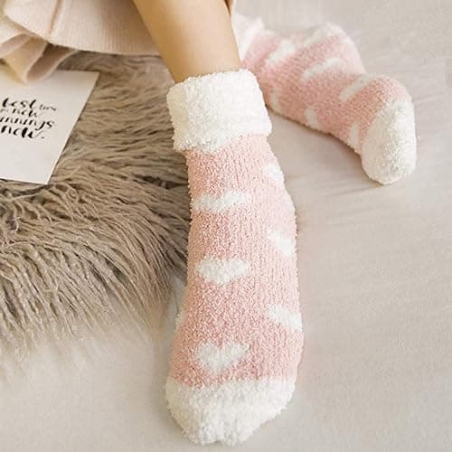Plush Slipper Socks Women - Colorful Warm Fuzzy thumbnail 2