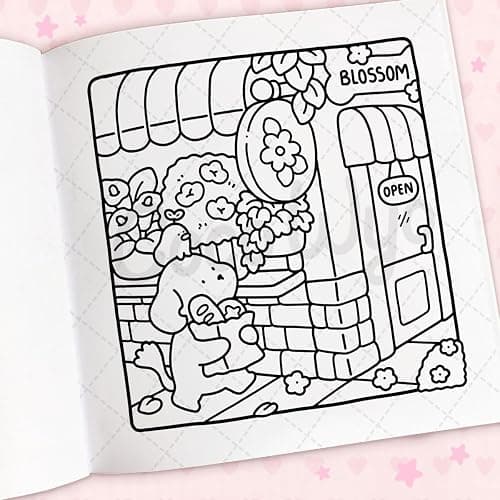 Cozy Cuties: Coloring Book for Adults and Kids (Cozy Spaces Coloring) thumbnail 8