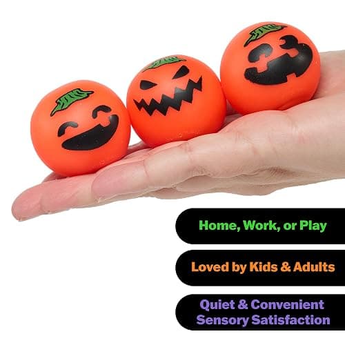 Schylling Needohween Teenie Jack Glow Lantern - Glow in The Dark Pumpkin Faces 3 Pack thumbnail 7