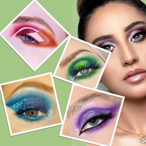 MYUANGO Color Board Eyeshadow Palette - Colorful Rainbow Bright Eyeshadow Palette, Natural Powder Eye Shadow Palette Makeup - Waterproof, Blendable, Long-Lasting - Cruelty-Free thumbnail 2