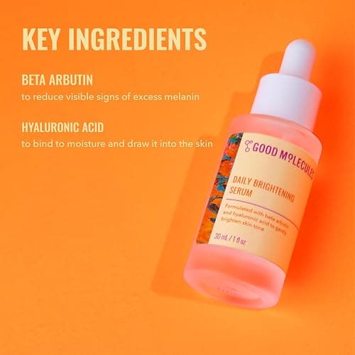 Good Molecules Daily Brightening Serum with Beta Arbutin 3% & Hyaluronic Acid – Brightening Serum for Dark Spots & Uneven Tone, Face Skincare, 1 fl oz (30 ml) thumbnail 3