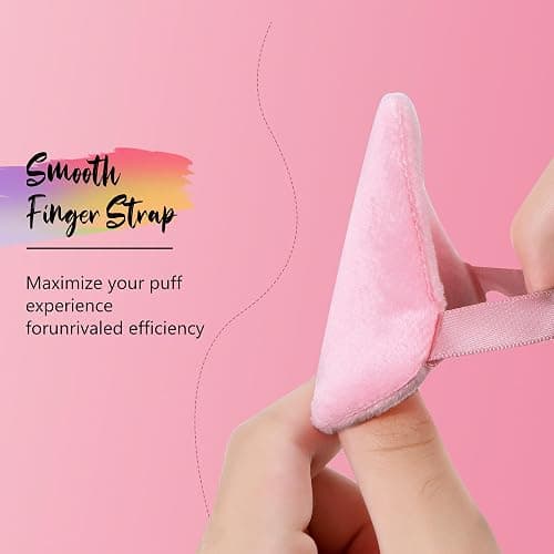 Scaups 24Pcs Black and Pink Powder Puff, Triangle Powder Puffs, Powder Puffs for Makeup and Cosmetic Foundation thumbnail 7