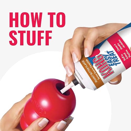 KONG Classic Stuffable Dog Toy - Fetch & Chew Toy for Dogs - Treat-Filling Capabilities & Erratic Bounce for Extended Play Time - Durable Natural Rubber Material - for Small Dogs thumbnail 6
