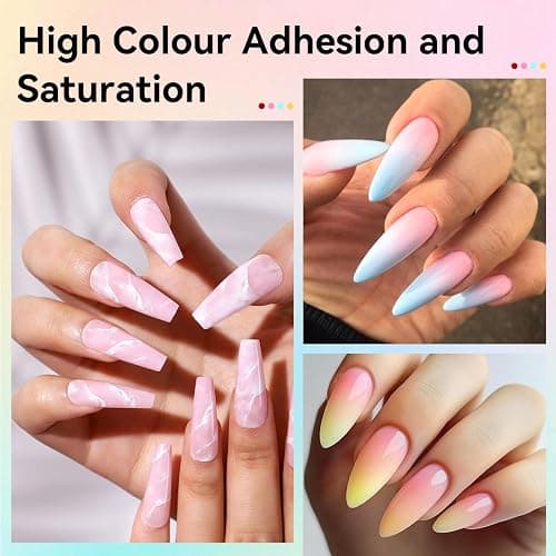 JODSONE 32 Colors Airbrush Gel Nail Polish Kit No-Dilution Airbrush Gel | for Gradient French Effect Nails ,Fine Mist Nail—Ideal for Home or Salon Use, Nail Art Design Salon Kit thumbnail 3
