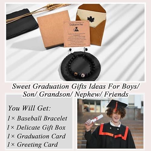 EFVISD Soccer Football Basketball Baseball Hockey Bracelet Gifts for Boys Players Team Lovers Son Grandson Brother Nephew Friend as Birthday/Valentines Day/Graduation/Back to School/Christmas Gifts thumbnail 5