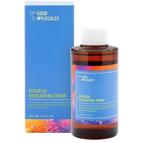 Good Molecules Glycolic Exfoliating Toner - Hyaluronic and Glycolic Acid Daily Toner for Face - Cleansing Facial Exfoliant for Glowing Even Skin Tone, Skin Care - Image 1