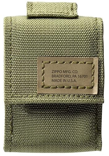 Zippo OD Green Tactical Pouch and Black Crackle Windproof Lighter Gift Set thumbnail 3