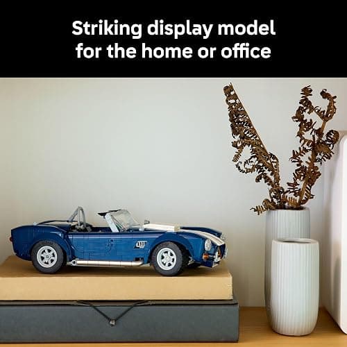 LEGO Icons Shelby Cobra 427 S/C Car Building Set for Adults - Bedroom, Office, or Book Shelf Decor for Sports Car Fans, Ages 18+ - Gift Idea for Birthdays - 10357 thumbnail 7