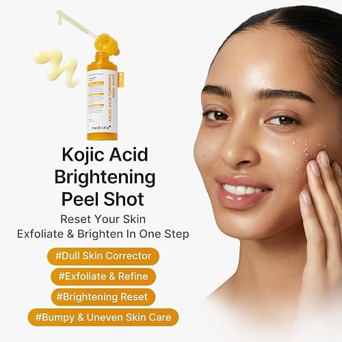 medicube Body Peel Shot with Kojic Acid and Turmeric | Gentle Body Brightening & Exfoliating Serum with BHA, LHA & PHA for Dead Skin Cells, Uneven Looking Skin & Excess Sebum | 9.46 fl.oz thumbnail 2