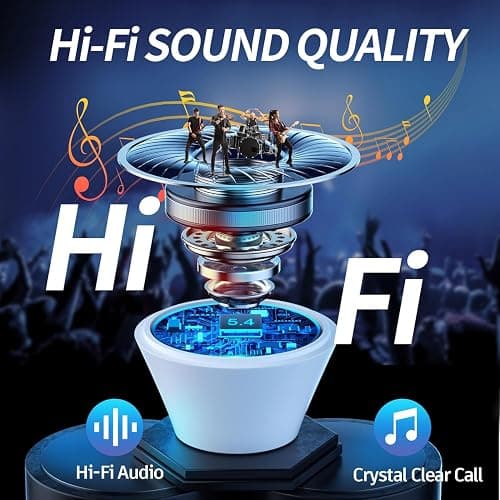 Wireless Earbuds, Bluetooth 5.4 in Ear Headphones with Noise Cancelling Mic, 48H Playtime HiFi Stereo Bluetooth Earphones, IPX8 Waterproof Touch Control True Wireless Headphones for iPhone/Android/IOS thumbnail 3