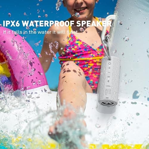MIATONE Boombox Portable Bluetooth Speaker Wireless Outdoor Waterproof Speaker - Grey thumbnail 7