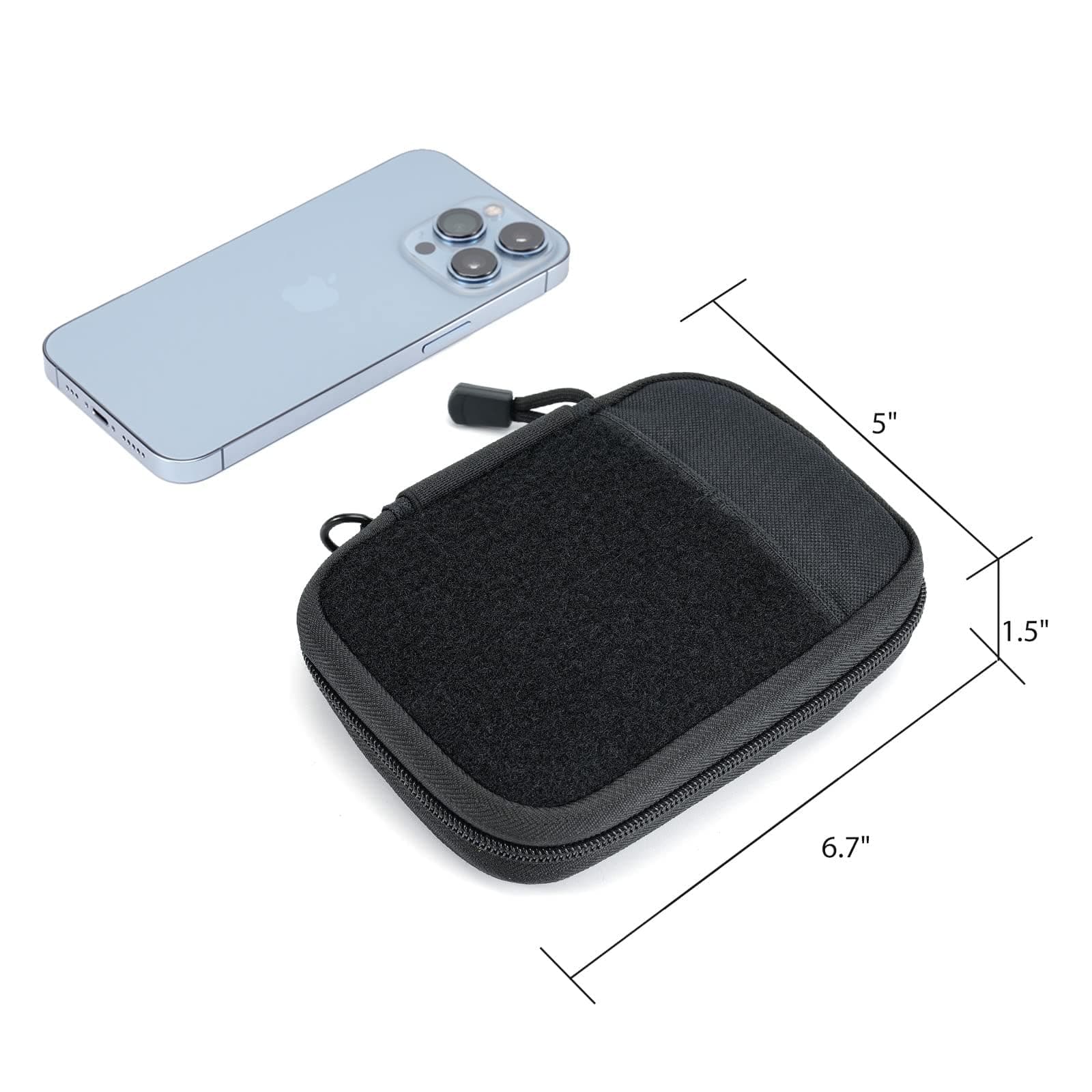 EDC Pocket Organizer Pouch - Nylon Utility Tool Pouch With D-Ring for Gears and Multitools thumbnail 5