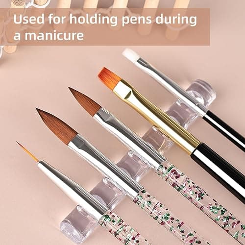 JODSONE 32Pcs Nail Art Brushes kit,Nail Art Tool Set,Dotting Tools,French Manicure,Dust Brush,Striping Brushes for Long Lines,Drawing Pen Painting Pen for Gel Polish Design Supply thumbnail 6