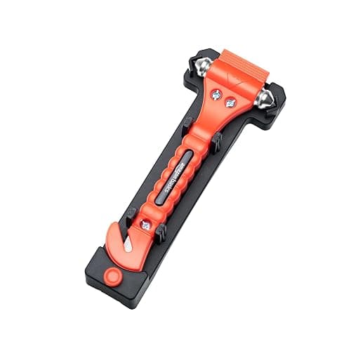 Amazon Basics Emergency Seat Belt Cutter and Window Hammer Tool, Car Accessories, 2 Pack thumbnail 4