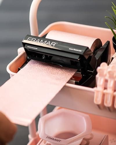 FRAMAR Rosé Hair Foil – Hair Foils For Highlighting Long Hair, Salon Foil For Hair Highlighting, Salon Foils For Hair Highlighting Kit, Salon Foils For Hair Stylist, Embossed – 320 ft thumbnail 2