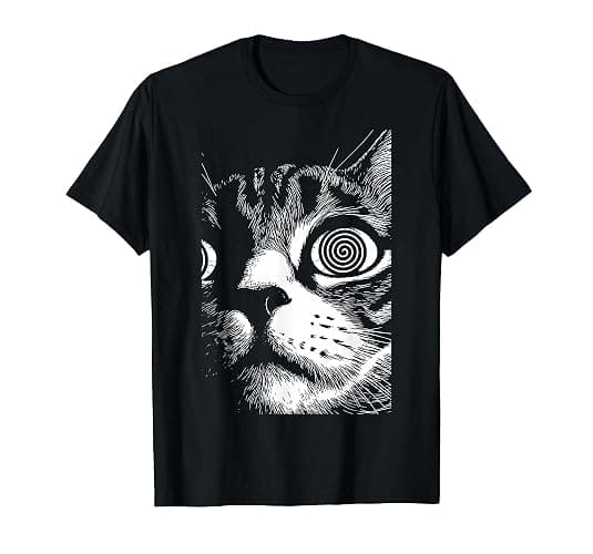Trippy Cat | Pastel Goth Gothic Grunge Alt Punk Weirdcore T-Shirt - Image 1