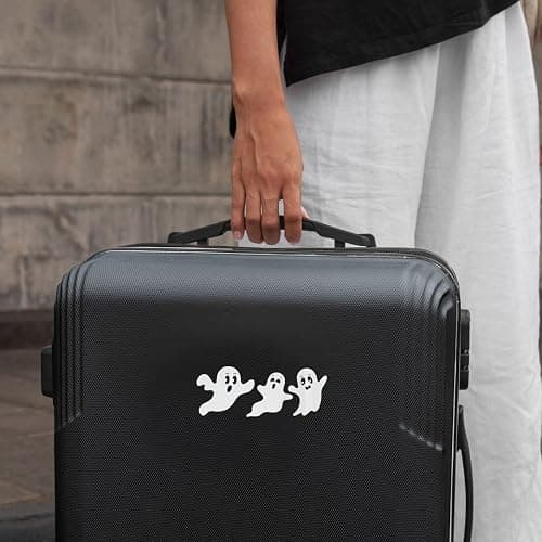 3 Pcs Small Ghost Sticker, Cute Spooky Halloween UV DTF Decal Minimalist Ghost Mirror Stickers for Car, Glass, Window, Laptop, Tumbler, Gift for Friends, Teens, Halloween Lovers – 4 Inches (Ghost) thumbnail 6