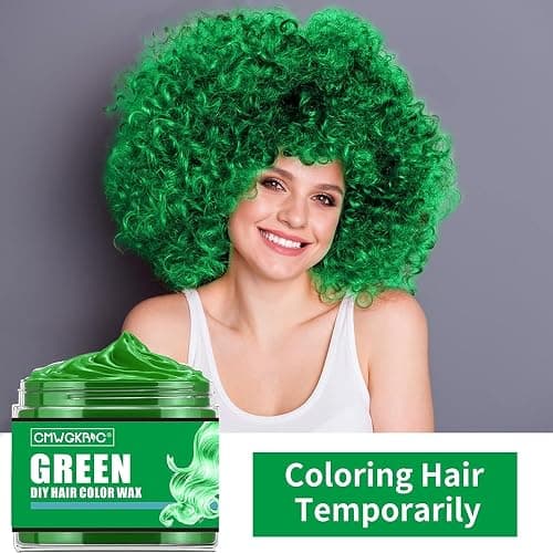 4 Colors Temporary Hair Color for Kids Women Men,Green Blue Purple Pink Hair Dye Color Wax,Gifts for Teens Boys Girls,Gifts for Kids,Temporary Hair Dye Hair Color Wax for Party,Halloween,Cosplay thumbnail 8