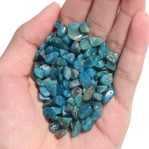 NITOPUPU 30in Apatite Natural Chip Stone Beads 5-8mm About 230pcs,Irregular Drilled Blue Bead for Bracelets Jewelry Making Supplies for Adults,DIY Crafts. thumbnail 3