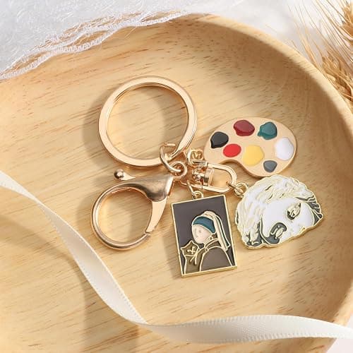 MUCOOS Artistic Painting Keychain Art Supply Keyring Gift for Women Artists Painters and Creative Souls thumbnail 4