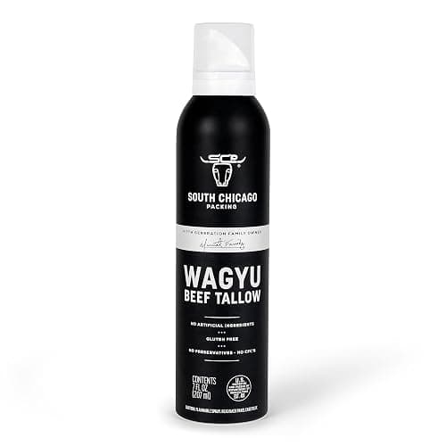South Chicago Packing Wagyu Beef Tallow Spray, Umami-Rich, Flavorful, Perfect for Sauteing, Stir-frying and Grilling, Nonstick Cooking Oil, 7 Fl Oz - Image 1