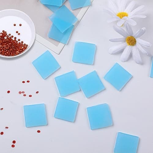 FEBSNOW 60Pcs Painting Glue Clay DIY Diamond Embroidery Wax Tool Set | Diamond Art Wax Pads, Blue Color Putty, Wax Refills for Crafters, Diamond Art Painting Accessories and Tools thumbnail 5