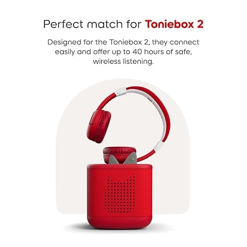 Tonies Bluetooth Headphones for Toniebox 2 - Sunset Red thumbnail 5