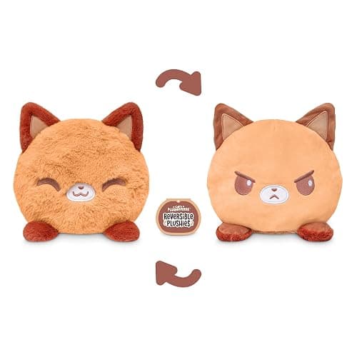 TeeTurtle Reversible 6" Fox Plushie - Comfy Cozy- Cute Kawaii Soft Fuzzy Stuffed Animal thumbnail 4