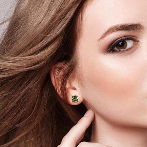 12 Pairs Surgical Stainless Steel Flat Back Screw Back Round Heart Star Square Teardrop Cubic Zirconia Birthstone Stud Earrings Set for Women thumbnail 6