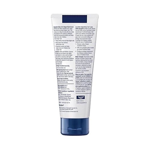 Aquaphor Baby Healing Diaper Rash Cream for Baby's Sensitive Skin, 15% Zinc Oxide Cream, Non Sticky, Fragrance Free, Hypoallergenic Diaper Rash Treatment, Recommended by U.S. Pediatricians, 99g - Diaper Cream thumbnail 9