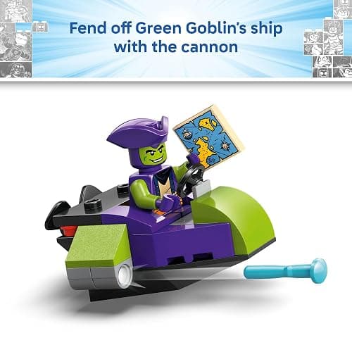LEGO Marvel Spidey and His Amazing Friends Team Spidey Pirate Ship Building Toy for Kids - Super Hero Pretend Play Set for Preschool Boys & Girls, Ages 4+ - Gift Idea for Birthdays - 11208 thumbnail 5