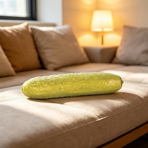 Pickle Squishy, Jumbo Squishy, Giant Pickle Squishy Fidget Toy, Slow Rebound Stress Reliever for Adults, Soft Texture and Funny Design for Office, Home (0A) thumbnail 4