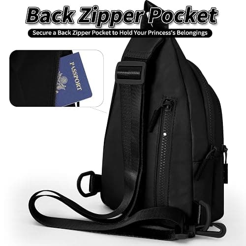 Fystdtote Gifts for Teen Girls Kids,Crossbody Initial Bag Purse Black,A | Birthday Gift for Girl Toddler,Sling Bag Fanny Pack Trendy Stuff,Personalized Gifts for 3 4 5 6 7 8 9 10 11 12 13 Year Old thumbnail 3