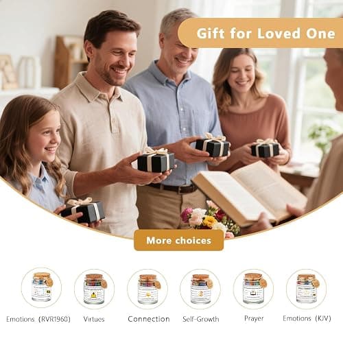 Bible Verse Jar,Scripture Prayer Cards Holy Read Me When Bible Verses Jar,Confirmation Baptisms Christian Gifts for Women Men Teen Girls Boy,Birthday Christmas Gifts for Women Men Teens Mom Friends thumbnail 6